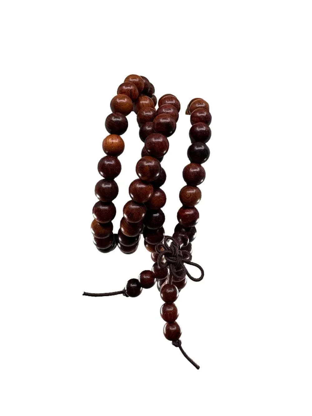Natural Suanzhi Rosewood Mala Prayer 108 Beads 8mm Necklace Bracelet 32.8g
